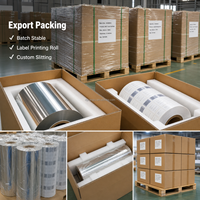 Goudkleurige koudfolie voor flexo-etiketdruk, wijn- en cosmeticastickerverpakkingen, PET-rolmachine, 64cm x 120m, 12 micron