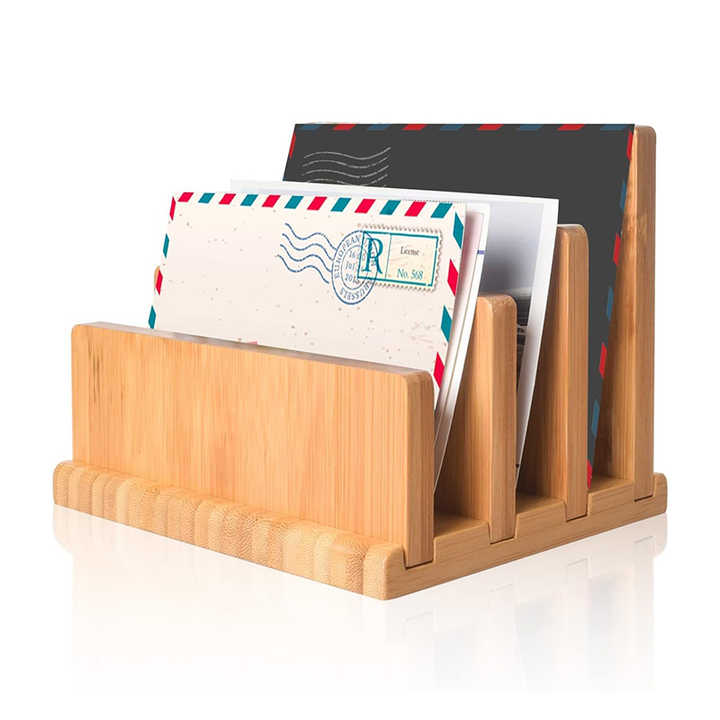 Hot selling items wooden file desktop storage rack wood suitable for