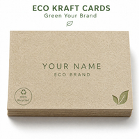 Tarjetas de Visita Personalizadas de Papel Kraft de 600 g/m² con Logotipo en Relieve y Forma Troquelada para Marcas Ecológicas y Salones de Belleza, Suministro al por Mayor de Fábrica
