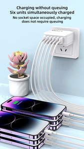 120W EU Chúng Tôi Anh <span class=keywords><strong>3</strong></span> <span class=keywords><strong>USB</strong></span> <span class=keywords><strong>3</strong></span> Loại C Cổng Nhanh Chóng Sạc Điện Thoại Tường Sạc Adapter Đối Với iPhone 16 15 14 13 12 11 Pro Max Xiaomi Samsung - Product Image 6