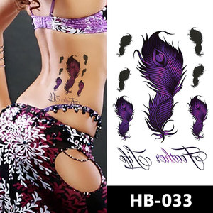 Tatuaje Temporal de Moda <span class=keywords><strong>para</strong></span> Rostro y Cuerpo, Sexy, a Todo Color, de Media Manga, Resistente al Agua, Producción Personalizada de Fábrica al por Mayor - Product Image 1