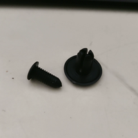 Rivets universels en nylon noir de 8 mm, en plastique expansé, pour l'automobile, attaches à pression