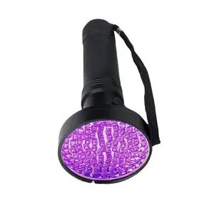Lampe de poche à lumière violette à 100led, lampe de poche à masque fluorescent, détection des agents