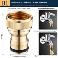 Nouveau produit 2025 accessoire de quincaillerie de salle de bain 1/2 "connecteur de tuyau de tuyau de jardin en laiton avec serrure adaptateur de robinet facile à installer