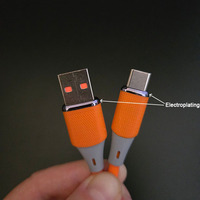 Câbles USB vers USB Type C en silicone véritable, résistants à la chaleur, flexibles, à tête unique, fabriqués en usine