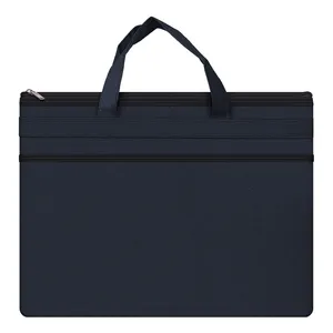 Vente directe en usine couleur personnalisée décontractée voyage d'affaires compatible sac pour ordinateur portable mallette mince en toile durable