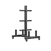 Vente en gros de barres d'haltères d'haltérophilie fixes intégrées Barre de gymnastique avec revêtement en caoutchouc Bancs et supports