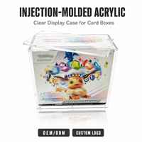 Boîte en acrylique moulée par injection résistante aux UV à 99 % pour boîte d'entraînement Elite, étui empilable sans couture en acrylique injecté pour ETB