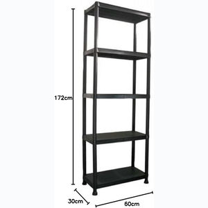 <strong>Plastic</strong> Storage Shelves Free Standing <strong>Shed</strong> <strong>Shelving</strong> Racking Unit Heavy Duty Racking for Garage &amp; Storage - Product Image 5