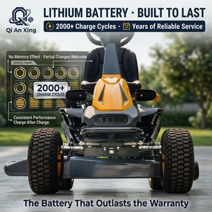 Tagliaerba Elettrico Commerciale a <span class=keywords><strong>Batteria</strong></span> 38 Pollici 96cm 40V con Doppio Motore Brushless 1000W e Cesto Raccoglierba Laterale Senza Fili - Product Image 3