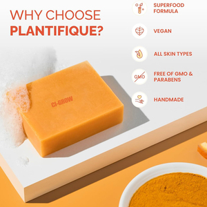 Savon au Curcuma Fait Main pour le Corps – Nettoyant Éclaircissant pour Aisselles Foncées, Jambes et Corps – Savon Visage Illuminateur pour une Peau Douce et Saine – Soin de Beauté - Product Image 6