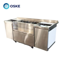 Table spacieuse, hauteur ergonomique, étagères intégrées, comptoir de bar multifonctionnel pour les fêtes, les événements, le service de boissons