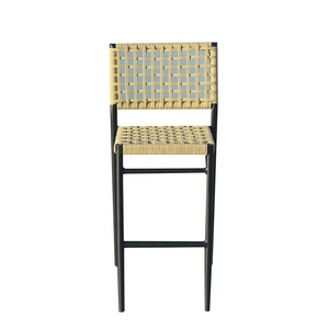 Moderno al aire libre Bistro <span class=keywords><strong>restaurante</strong></span> <span class=keywords><strong>terraza</strong></span> cuerda de aluminio reposabrazos sin barra alta muebles al aire libre Muebles de Jardín conjuntos de muebles - Product Image 3