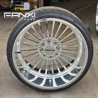 Jantes en alliage FANXI Super Single Wheels 8x6.5, entraxe 22x12 pour Chevrolet 2500, 24x12, 24x14, 8x170 pour Ford F250, 26x16, 26x14