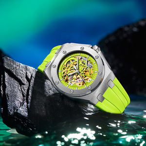 ONOLA 3834 montre de sport originale de marque en gros 30M résistant à l'eau automatique mécanique montre pour hommes boîtier en alliage de verre en caoutchouc - Product Image 4