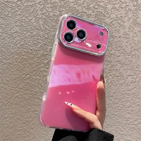 Coque de téléphone Senyork Candy Colors brillante antichoc en TPU anti-traces de doigts pour 15/16/17 Pro Max avec grande fenêtre pour objectif – Vente en gros