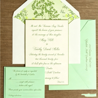Invitations de mariage personnalisées élégantes, cartes de vœux, enveloppes, options en carton, matériau enduit, impression numérique, pelliculage