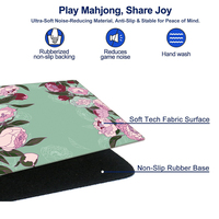 Tapis de jeu de mahjong en néoprène de qualité supérieure 32,5"x32,5", doux et silencieux, facile à nettoyer, logo personnalisé disponible pour les commandes en gros