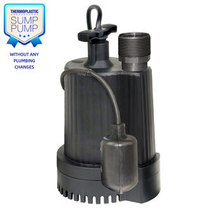 مضخة سوداء أحادية المرحلة مخصصة ، تدفق محرك <span class=keywords><strong>HP</strong></span> 2400GPH مضخة مياه غاطسة كهربائية للقبو - Product Image 3