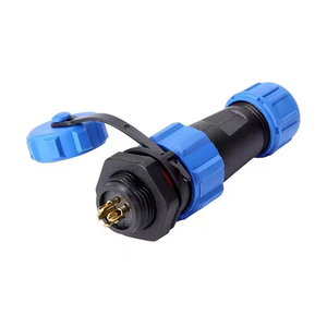 公母2 <span class=keywords><strong>3</strong></span> 4 5 6 7 9Pin防水连接器SP13背面螺母IP68电缆连接器插头插座 - Product Image 5