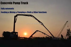 Truck Mounted Concrete Pump Low Price Brand New China HOWO 8x4 Concrete Pump Truck 52m Truck Mounted Concrete Pump Putzmerster Schwing LERO Pump For Sale