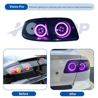 HETOP pour Mazda 3, feux arrière transparents améliorés 2004-2009, lampe de voiture personnalisée spéciale RGB, feux arrière dynamiques colorés, feux de jour DRL