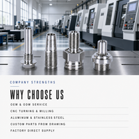 Pièces usinées CNC sur mesure fabriquées selon les plans OEM ODM Usinage de précision Fraisage Tournage Aluminium Acier inoxydable Usine