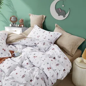 Koskmos – ensemble de lit en coton à motif Floral, personnalisé, Queen, drap de haute qualité, motif imprimé, housse de couette, ensemble de literie