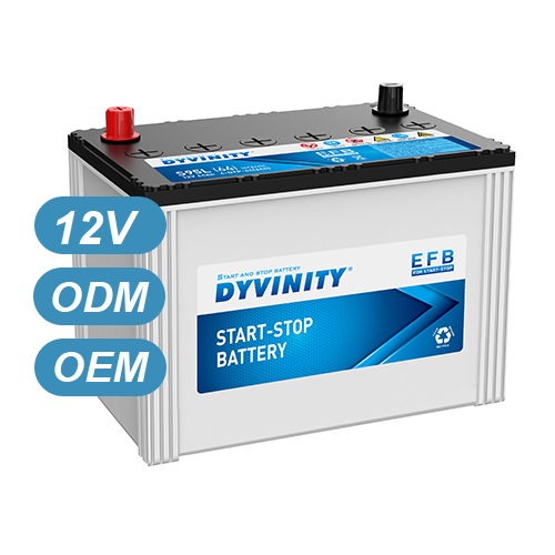 JIS Standard 6-QTP-64 64 Amp 12V 64Ah Mf Start Stop Auto Battery EFB Car Battery for Engine Start Stop