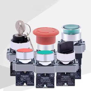Interrupteur à bouton plat en métal de 22 mm XB2BA31C à réinitialisation automatique vert ZB2-BE101C Normalement ouvert Normalement fermé - Product Image 1