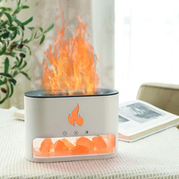 Huiles essentielles Amazon brume ultrasonique Simulation 3D effet de flamme bleue humidificateurs d'air diffuseurs d'arôme