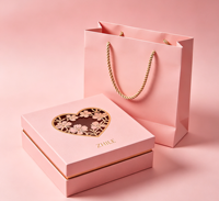Boîte de rangement rigide magnétique haut de gamme avec insert doublé de velours pour coffrets cadeaux de soins de la peau de luxe, emballage cosmétique personnalisé de marque