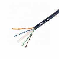 Cable LAN UTP Cat5e/Cat6/Cat6a CHANGBAO - 4 Pares 23AWG 305m Rollo, Cable Ethernet de Alta Velocidad para Exteriores para Cableado Comercial