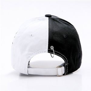 Casquette de baseball style américain à 6 panneaux avec appliqué, en tissu de coton noir délavé, motif imprimé par sublimation, pour la mode urbaine - Product Image 4