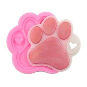 Moule en silicone 3D pour résine, pour la création de marque-pages, diffuseurs d'arômes pour voiture et décorations d'ascenseur, moule artisanal en silicone en forme de pattes de chat OEM/ODM - Product Image 3