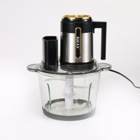 Hachoir à viande multifonctionnel Kolax pour cuisine domestique, hachoir à viande en verre transfrontalier, 3-en-1 : hache, tranche et râpe