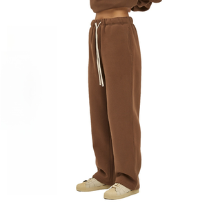 TKAN320 Fabricant personnalisation Pantalon de survêtement à jambes larges pour femmes Pantalon de survêtement en cachemire pour femmes - Product Image 3