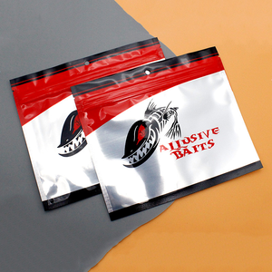 Bolsas de Embalaje de Plástico Suave con Cierre <span class=keywords><strong>Zip</strong></span> de 3 Lados, Reciclables, con Logotipo Personalizado, para Señuelos de Pesca y Cebos de Gusano, con Orificio para Colgar - Product Image 4