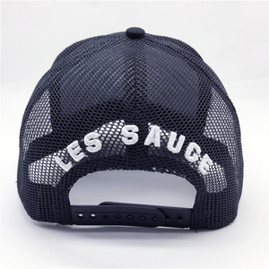 Tùy Chỉnh 5 Bảng Điều Chỉnh Thêu Womens Màu Đen Bông Snap Trở Lại Trucker Mũ Và Mũ Thể Thao Lưới Cap - Product Image 5