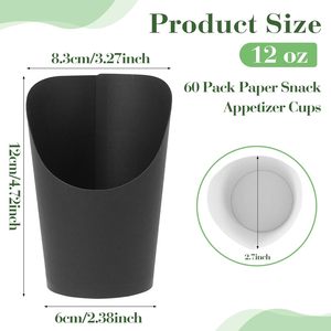 Emballage alimentaire jetable pour gaufres à emporter, boîte à crêpes en papier, porte-cône en papier - Product Image 2