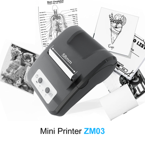 Inktloze Draagbare Mobiele <span class=keywords><strong>Printer</strong></span> Zm03 Pos <span class=keywords><strong>Handheld</strong></span> 58Mm 2 Inch Mini Thermische Bonnen Kaartjesprinter - Product Image 2
