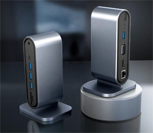 12 in1ハブタイプCからマルチ4KHDRJ45 VGA 4 USB 3.0PD電源アダプタードッキングステーションデスクトップポータブル - Product Image 3