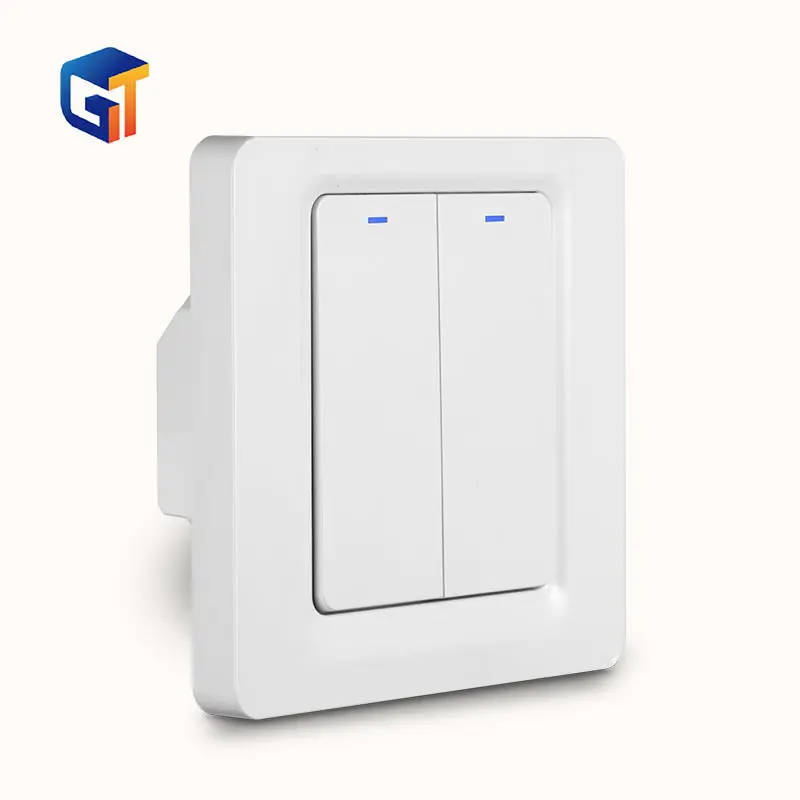 G-Tech Smart products kits system Modern Light Wall Switch 2 Gang Switches Electric for Home Tuya APP WIFI phone