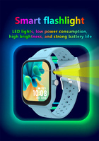 Montre connectée Y9D avec écran TFT, appels Bluetooth, contrôle de la musique, calculatrice, lampe de poche, réveil, calendrier, en stock, montre de sport SW01