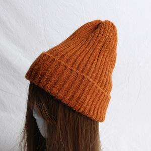 Unisex Beanie Hat 100% Acrylic Ribbed Knit <b>Winter</b> Warm Casual <b>Cap</b> <b>For</b> <b>Men</b> Women Solid Color Folded Edge Design - Product Image 4