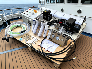 Machine de dessalement <span class=keywords><strong>d</strong></span>'eau de mer de type split, équipement de traitement <span class=keywords><strong>d</strong></span>'eau marine par osmose inverse, transformateur <span class=keywords><strong>d</strong></span>'eau salée en eau potable pour bateau et île - Product Image 4