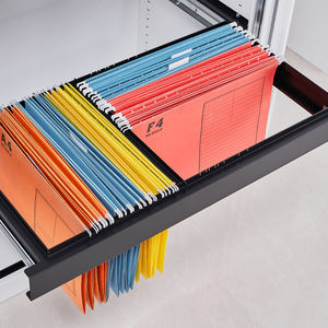 Meuble de bureau en acier à 2 volets roulants, porte à <span class=keywords><strong>Tambour</strong></span> roulant suspendu en métal, classeur avec boîte de jardinière, armoire en métal, nouveauté - Product Image 5