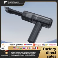 Sèche-cheveux et aspirateur portable sans fil transfrontalier haute vitesse avec batterie intégrée, souffleur de voiture à vent puissant sans sac