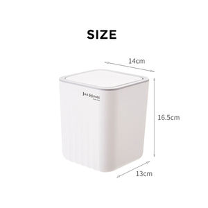 <span class=keywords><strong>Cubo</strong></span> de <span class=keywords><strong>Basura</strong></span> Moderno de Estilo Nórdico, <span class=keywords><strong>Cubo</strong></span> de <span class=keywords><strong>Basura</strong></span> de Plástico PP con Estructura Abierta para la Gestión de Residuos en el Baño o Escritorio - Product Image 2