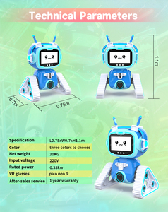 Simulatore VR per Bambini <span class=keywords><strong>con</strong></span> Design Robotico, Macchina da Gioco Arcade Interattiva a 2 Posti per Centri Commerciali e Parchi a Tema - Product Image 6